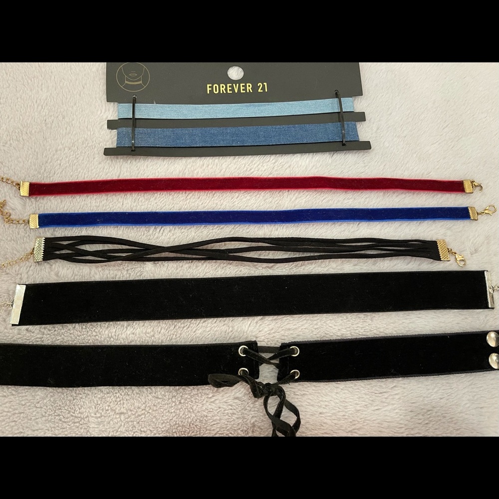 7 choker necklaces!